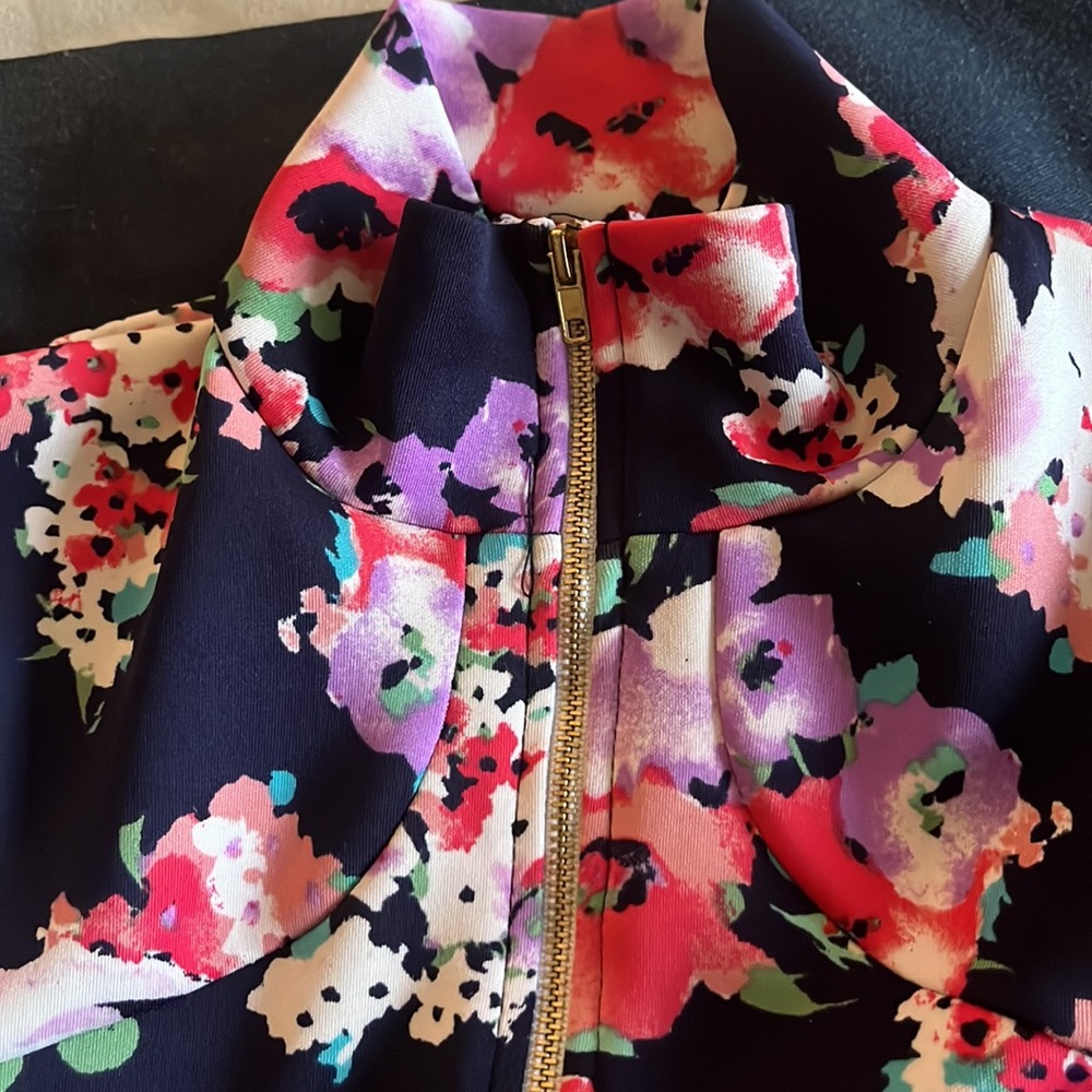 Floral Zip Up Spring Jacket - Picture 3 of 3